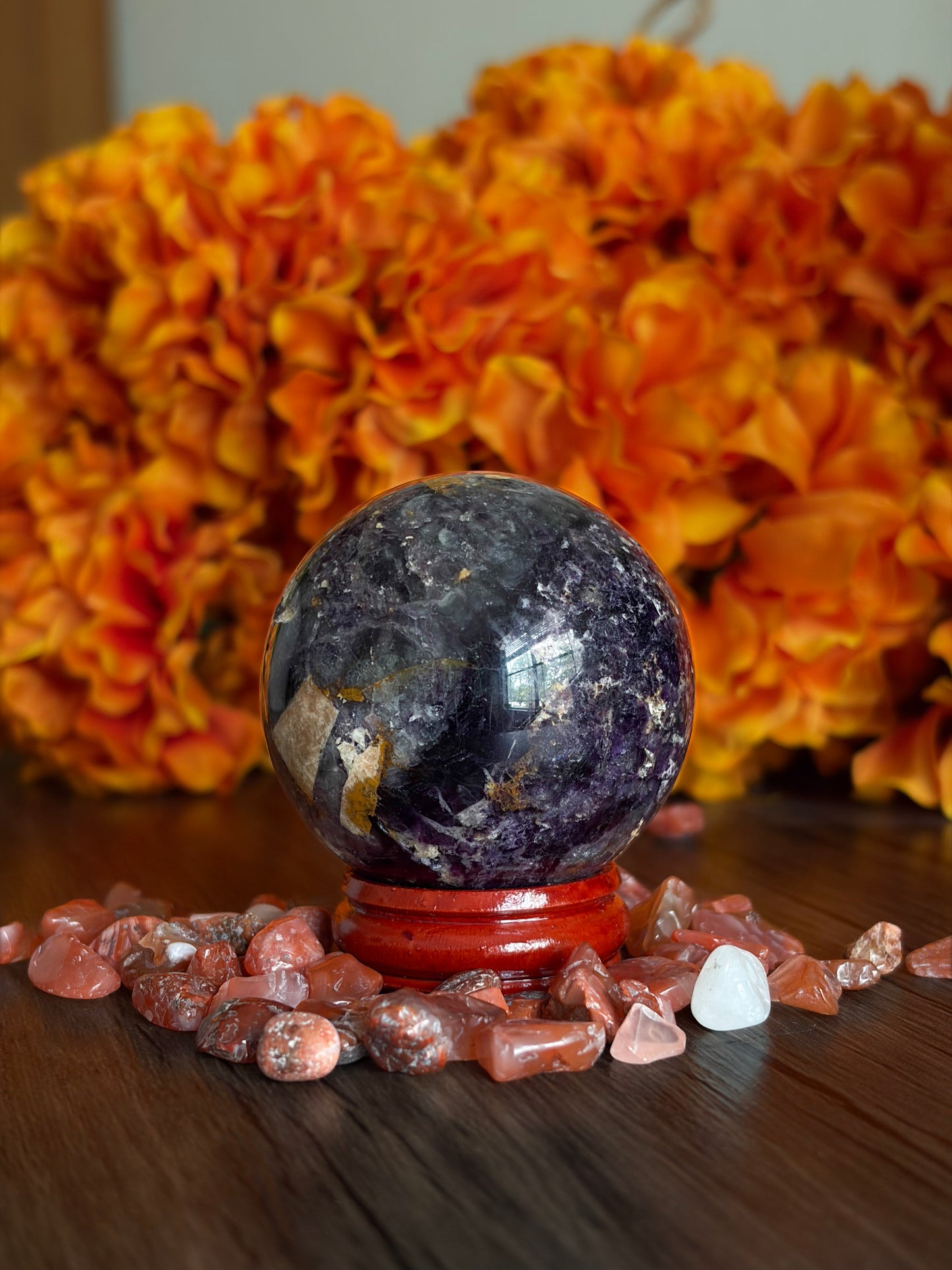 Black Rose Fluorite (UV Reactive) for Awareness, Insight & Energetic Organization