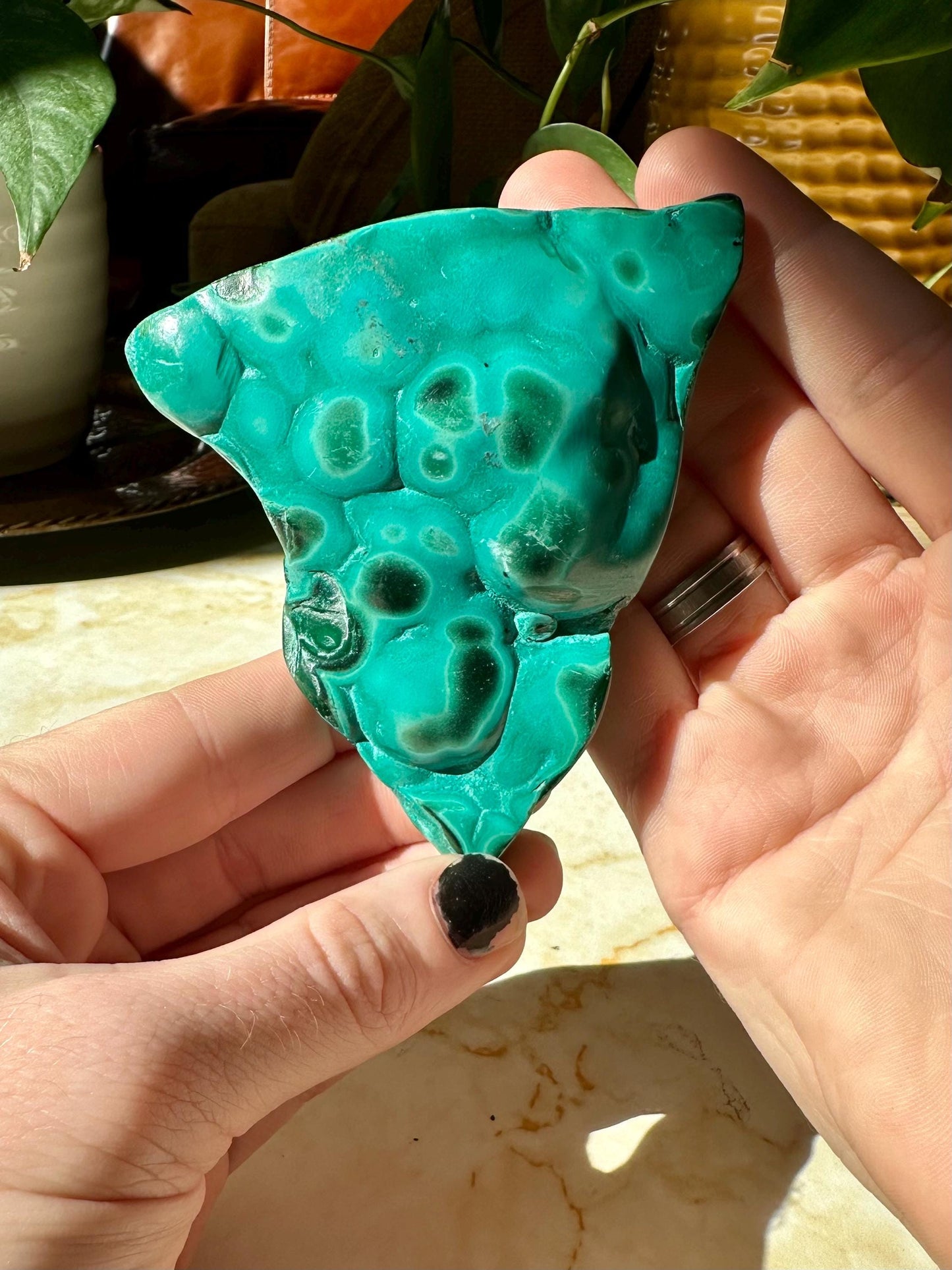 Malachite with Chrysocolla for Protection, Transformation, and Healing