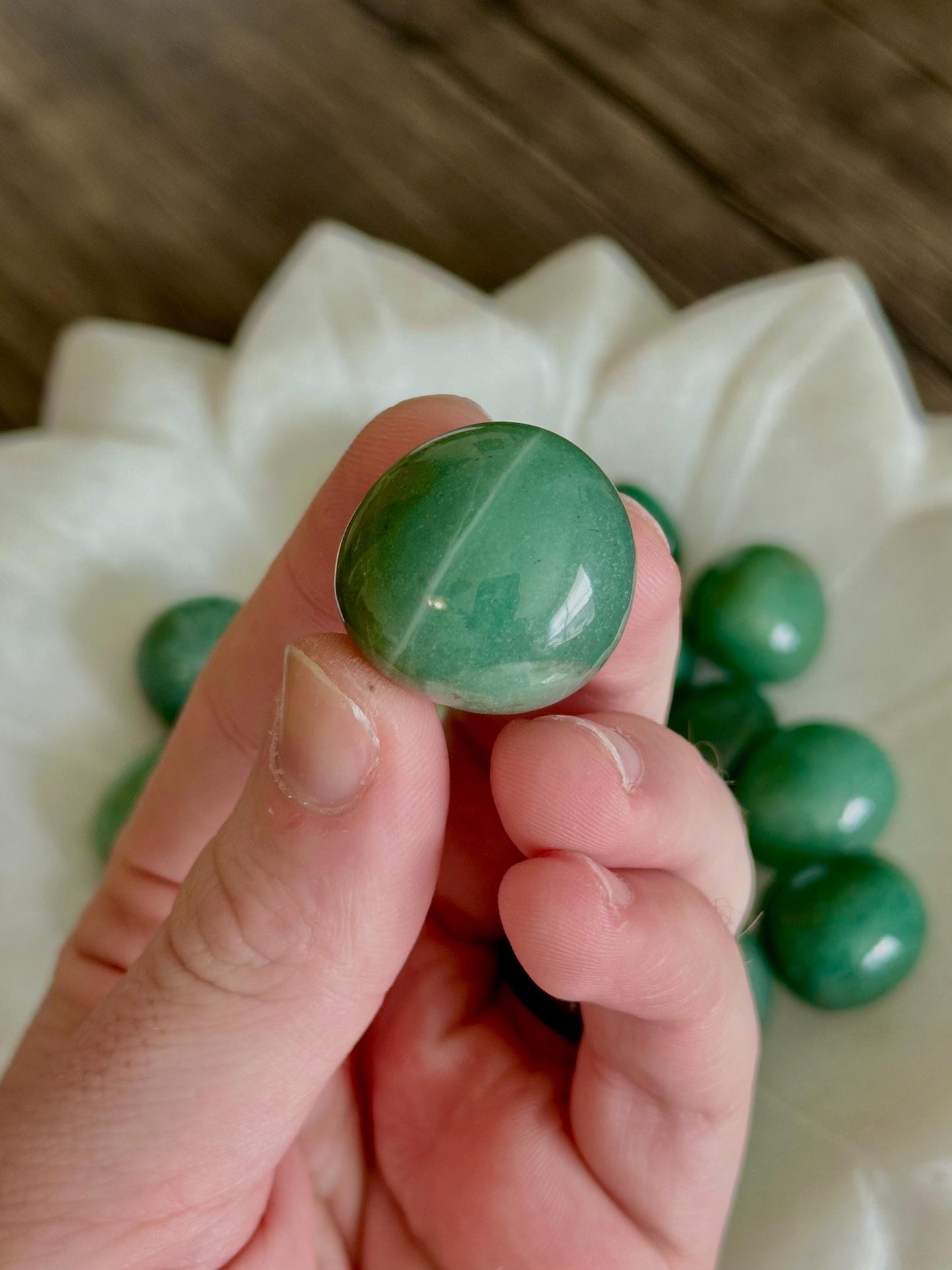 Green Aventurine Tumbles- Luck, Growth, Abundance/Money & Opportunity