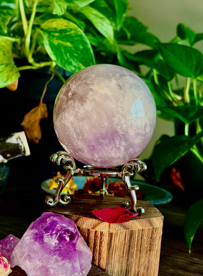 Amethyst Spheres- Dream Amethyst, Brazilian Amethyst for Growth, Grounding and Renewal