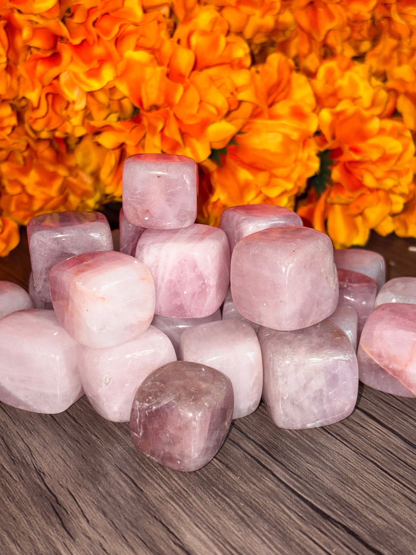 Rose Quartz Cubes for Healing, Love, & Beauty