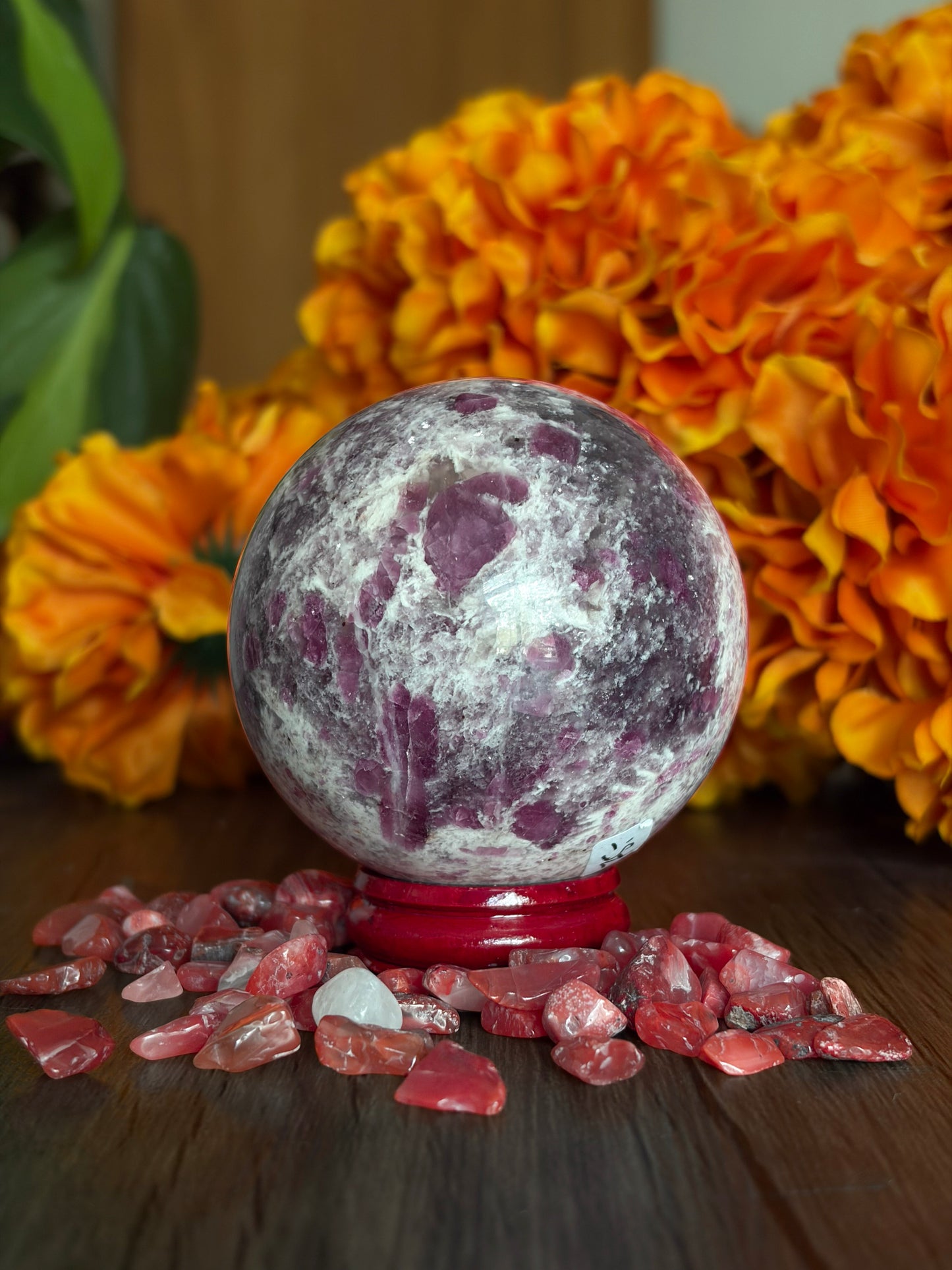 Pink Tourmaline Spheres for Emotional Healing, Heart Support & Compassion