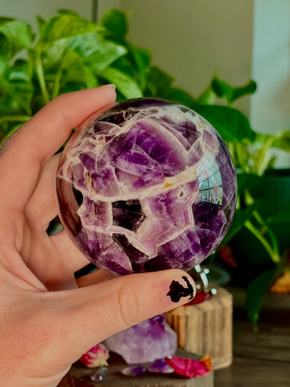 Amethyst Spheres- Dream Amethyst, Brazilian Amethyst for Growth, Grounding and Renewal