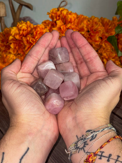Rose Quartz Cubes for Healing, Love, & Beauty