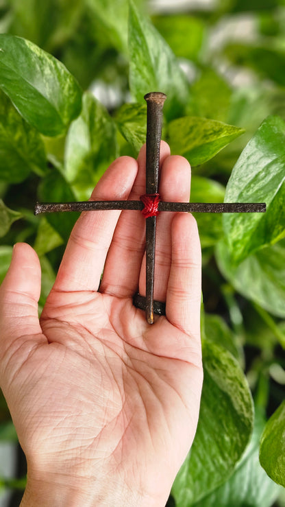Enchanted Iron Nail Crosses for Protection & Home Warding