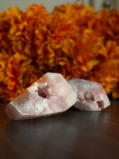 Flower Agate Druzy for Emotional Balance, Transformation, & Growth