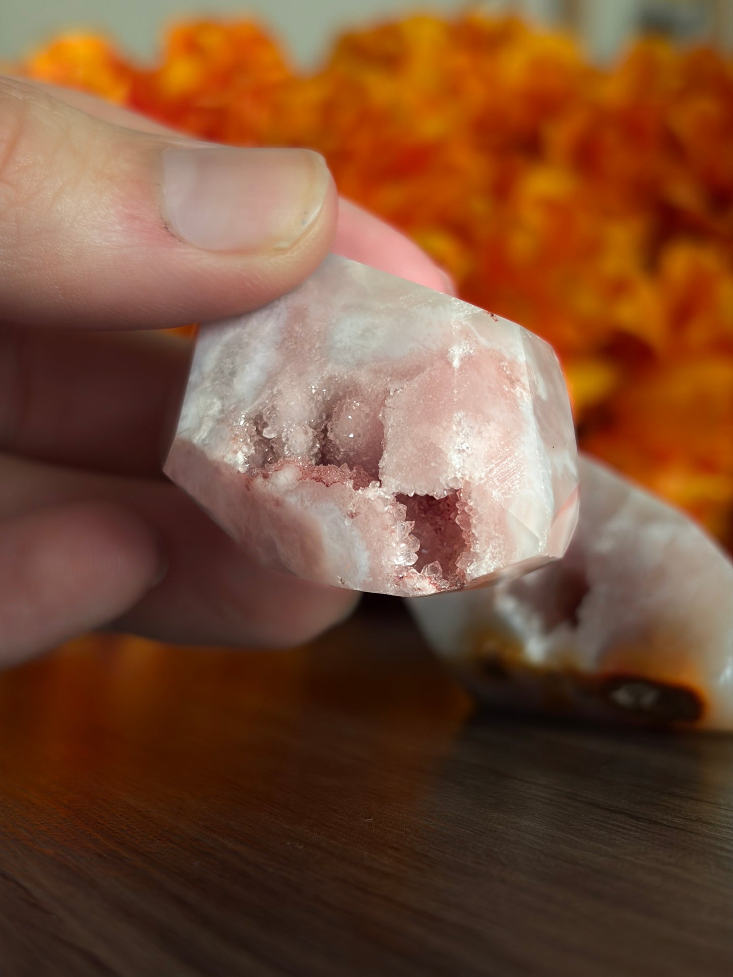 Flower Agate Druzy for Emotional Balance, Transformation, & Growth
