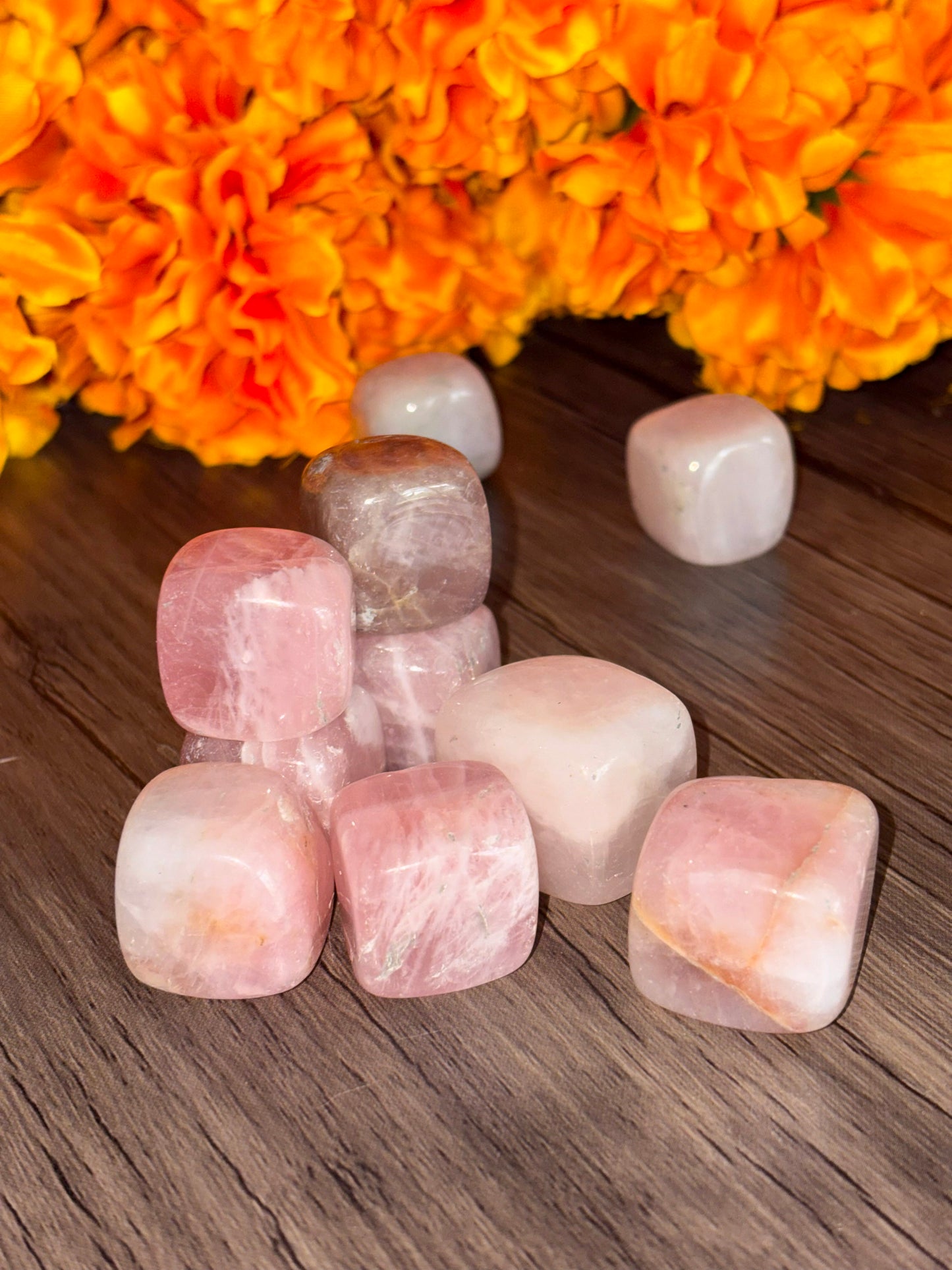 Rose Quartz Cubes for Healing, Love, & Beauty