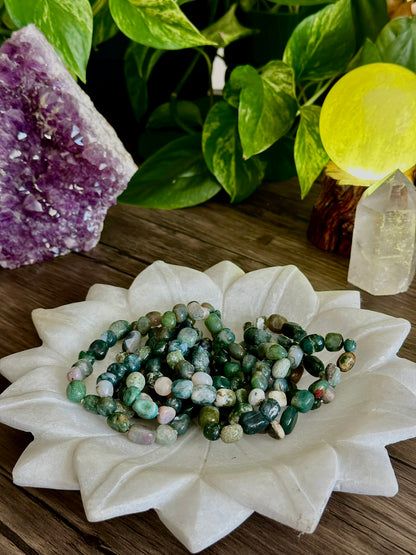 Ocean Jasper Crystal Bracelet for Emotional Balance, Healing, and Resilience - Hemlock & Honey