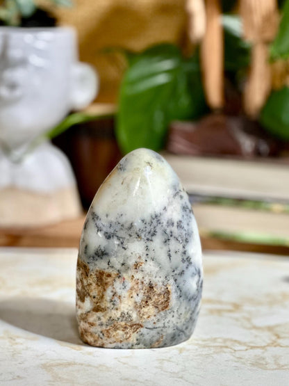 Dendritic Opal Freeform for Inner Growth, Clarity, & Shadow Work