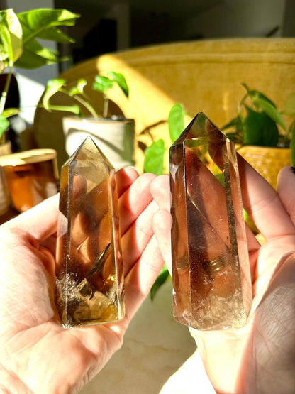 Grade A Smoky Quartz Towers