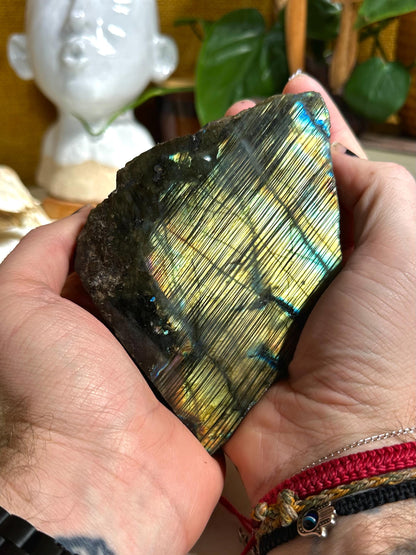 Medium Labradorite Freeform Slab - Grade A Quality
