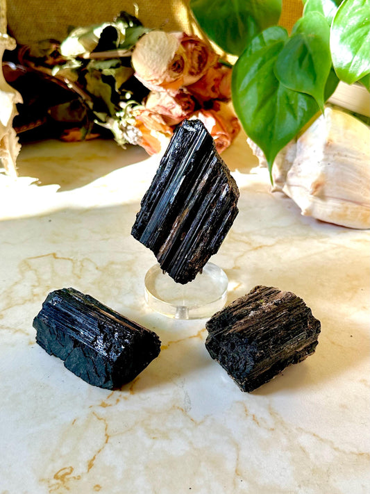 Large Raw Black Tourmaline Protection Crystal