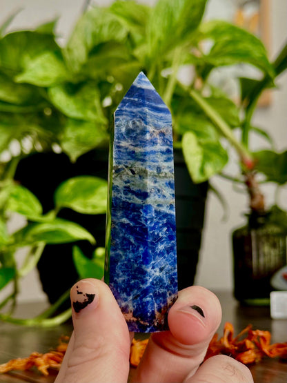 Sodalite Tower for Logic + Calm & Clear Communication