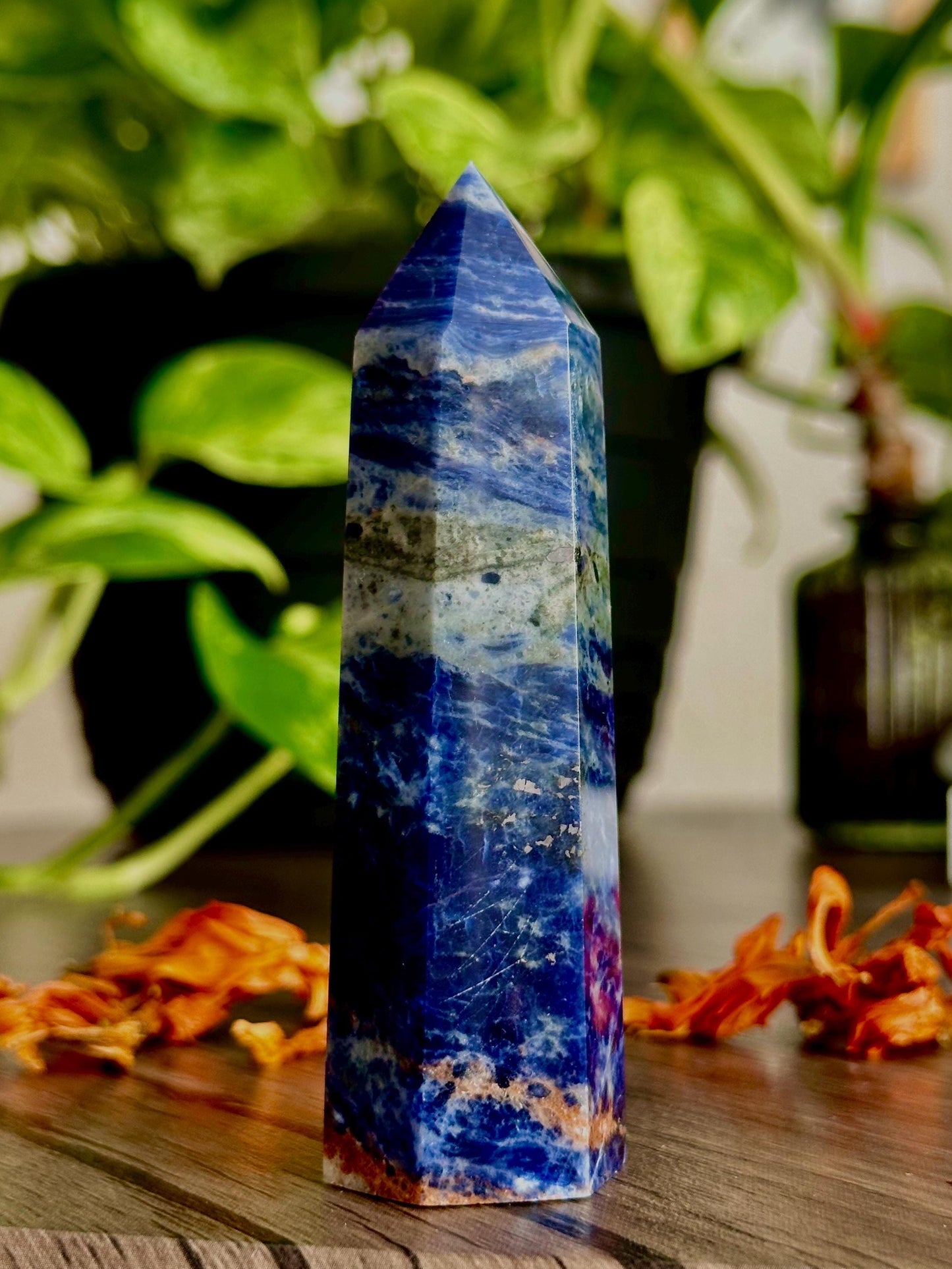Sodalite Tower for Logic + Calm & Clear Communication