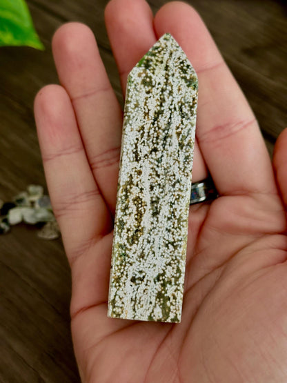 Ocean Jasper Tower - Emotional balance, Connection and Grounding - Hemlock & Honey