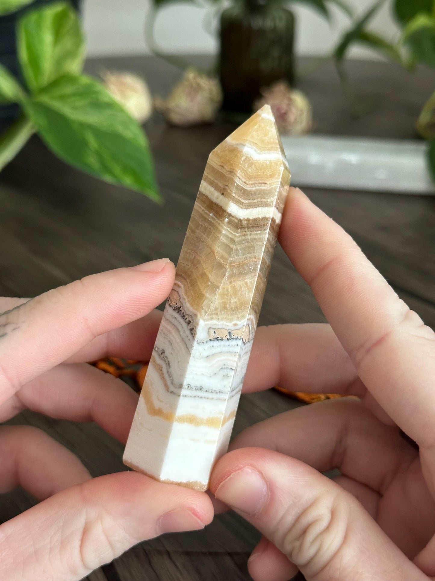 Yellow Calcite Tower- Clarity & Confidence