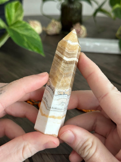 Yellow Calcite Tower- Clarity & Confidence