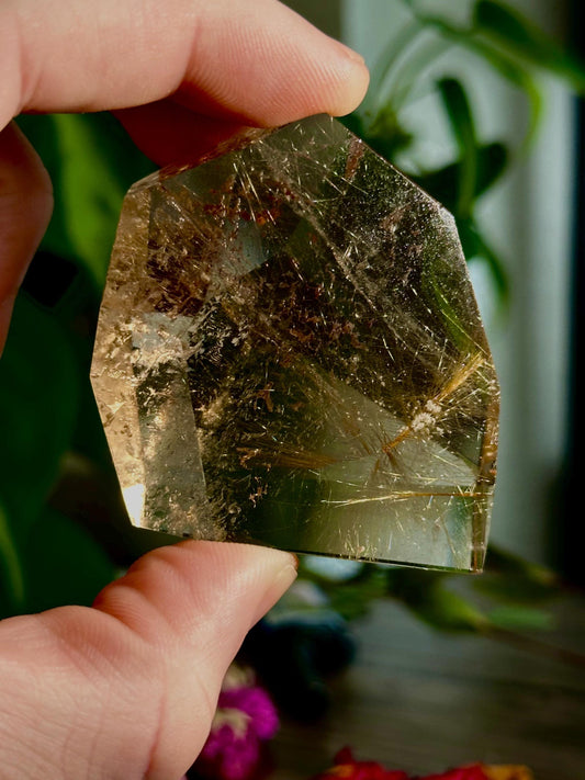 Rutilated Quartz Points: Freeform Crystals