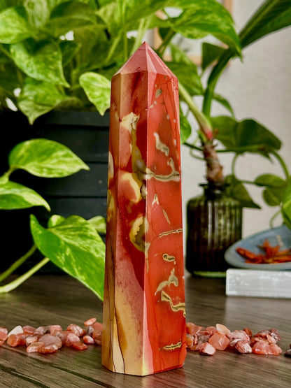 Mookaite Jasper Tower Grounding + Life Force