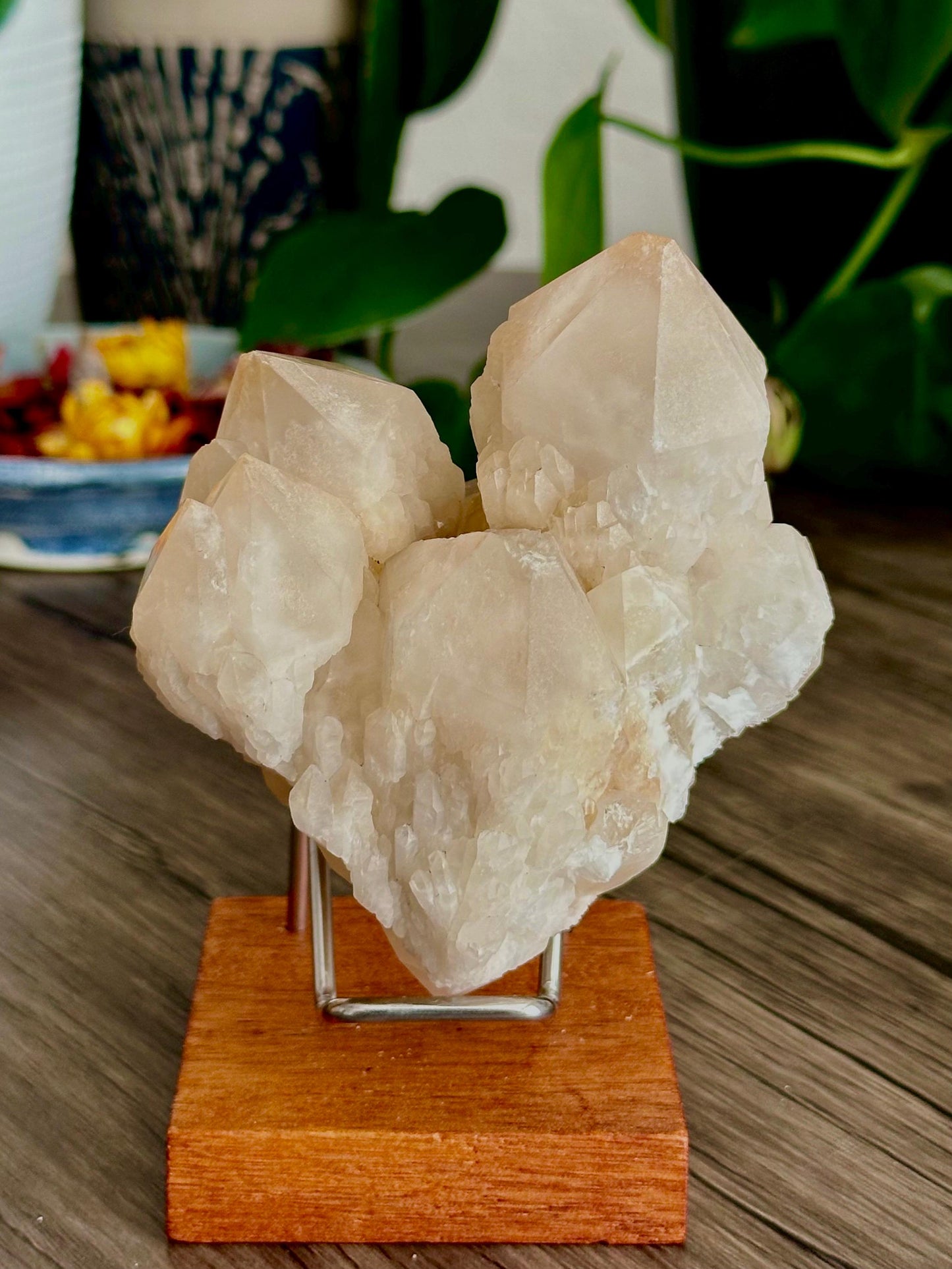 XL Candle // Pineapple Quartz Points - Emotional Healing, Spiritual Insights, & Inner Light - Hemlock & Honey