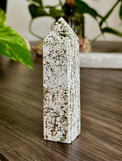 Ocean Jasper Tower - Emotional balance, Connection and Grounding - Hemlock & Honey