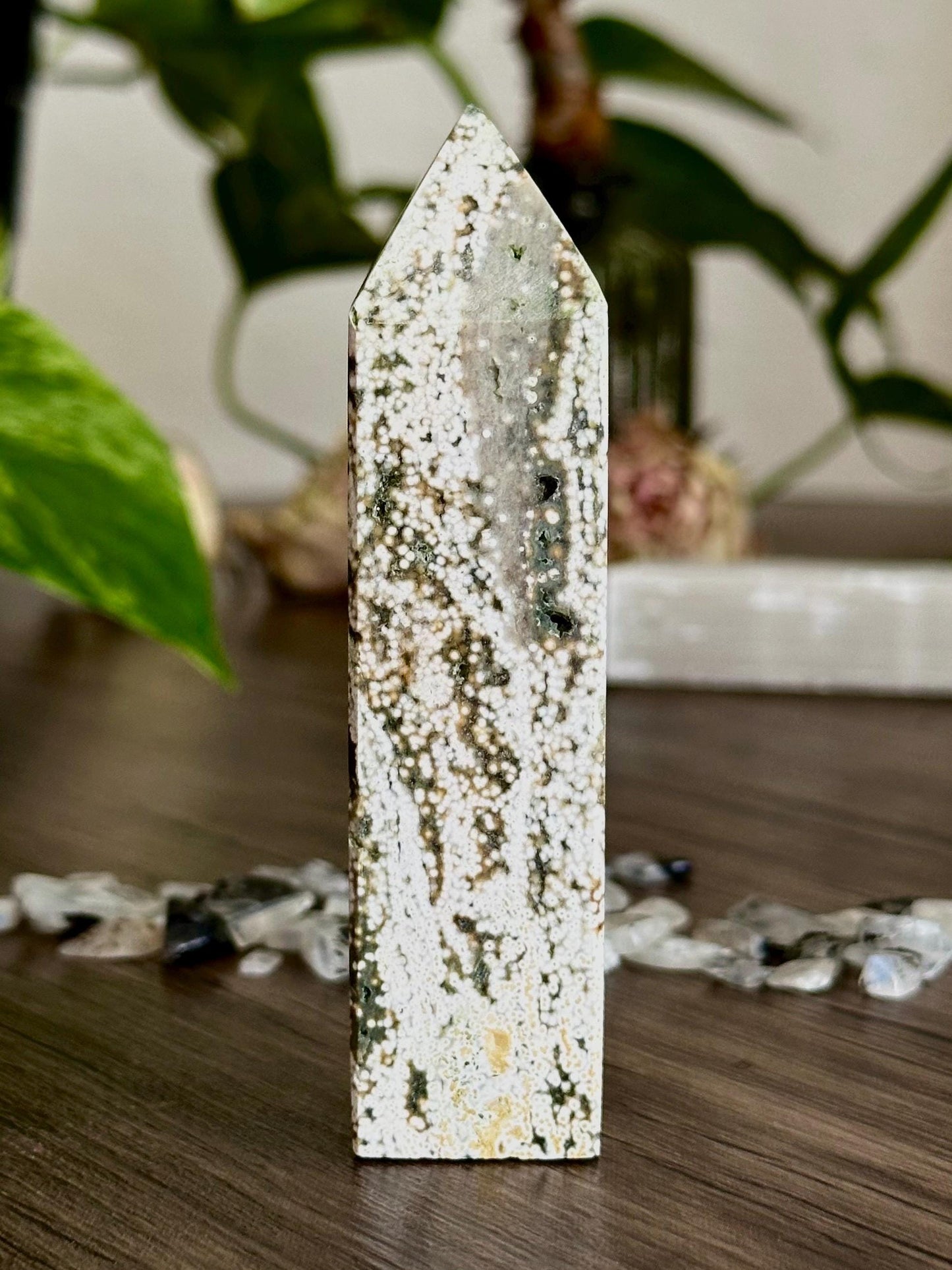 Ocean Jasper Tower - Emotional balance, Connection and Grounding - Hemlock & Honey