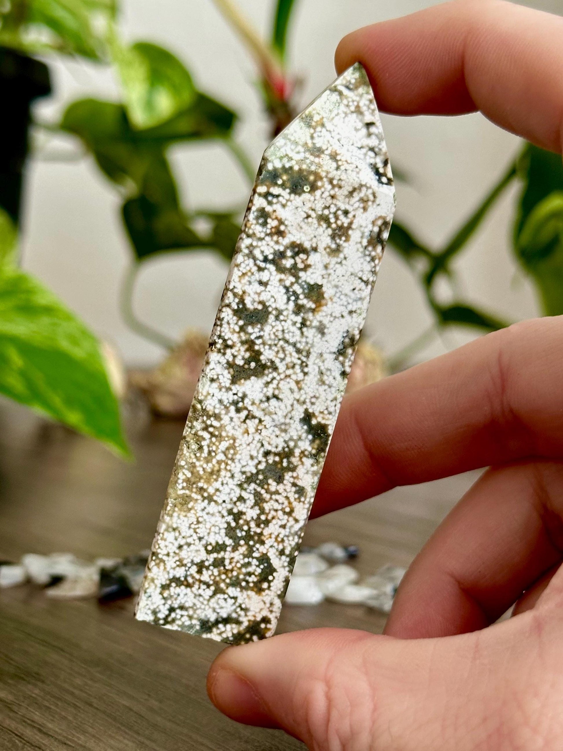 Ocean Jasper Tower - Emotional balance, Connection and Grounding - Hemlock & Honey