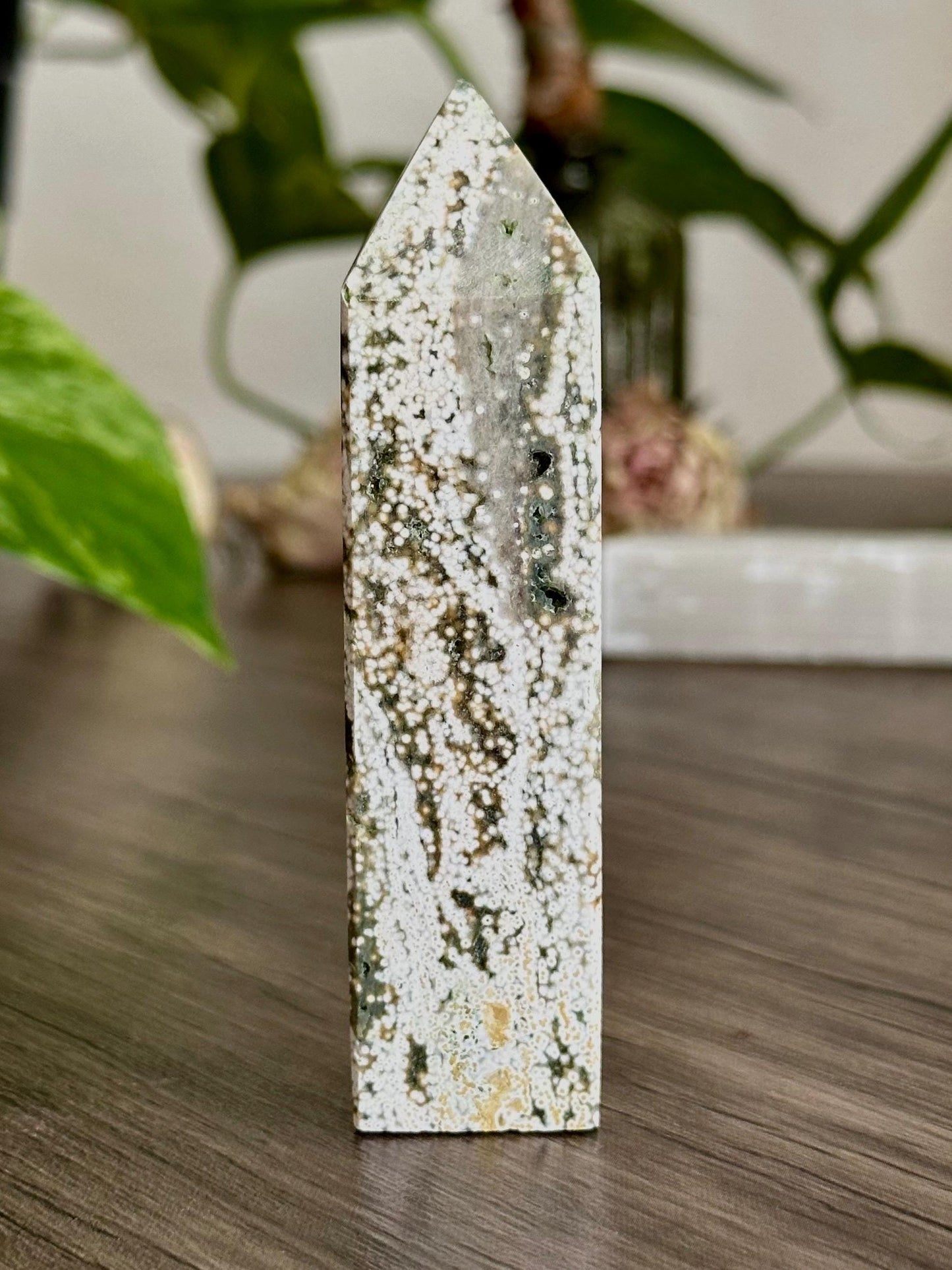 Ocean Jasper Tower - Emotional balance, Connection and Grounding - Hemlock & Honey