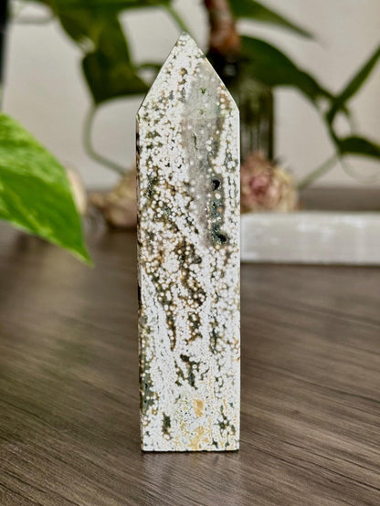 Ocean Jasper Tower - Emotional balance, Connection and Grounding - Hemlock & Honey