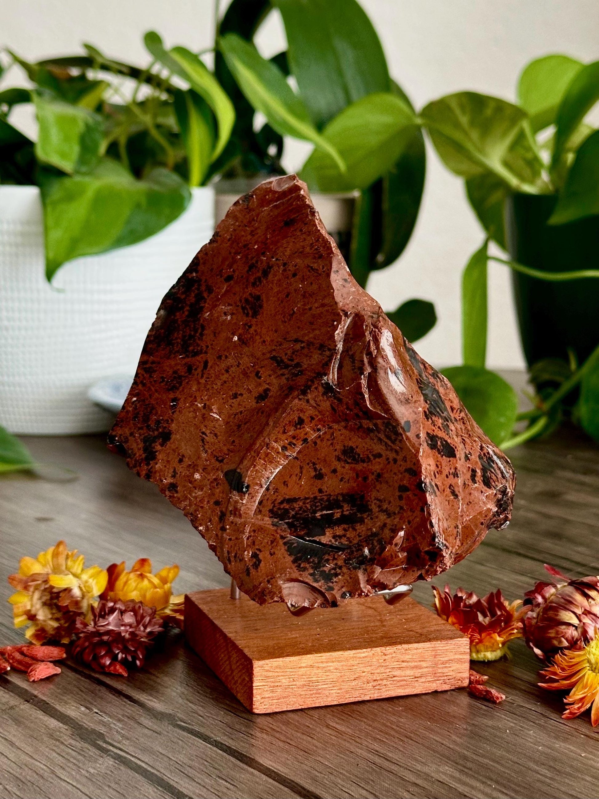 Large Mahogany Obsidian Chunk - Grounding, Protection + Strength - Hemlock & Honey