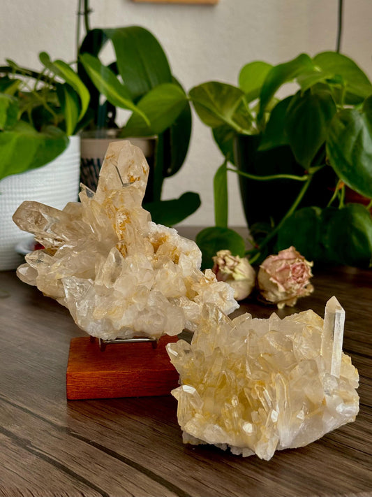 Negative Entropic Quartz Clusters- Energetic restoration, Recovery + Long-term Healing work.
