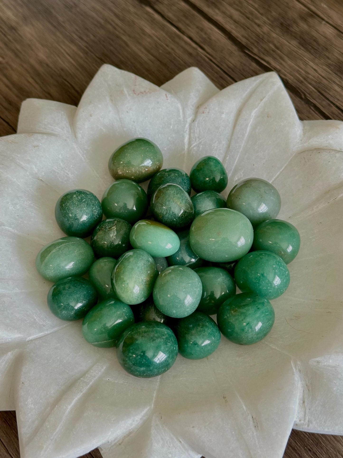 Green Aventurine Tumbles- Luck, Growth, Abundance/Money & Opportunity