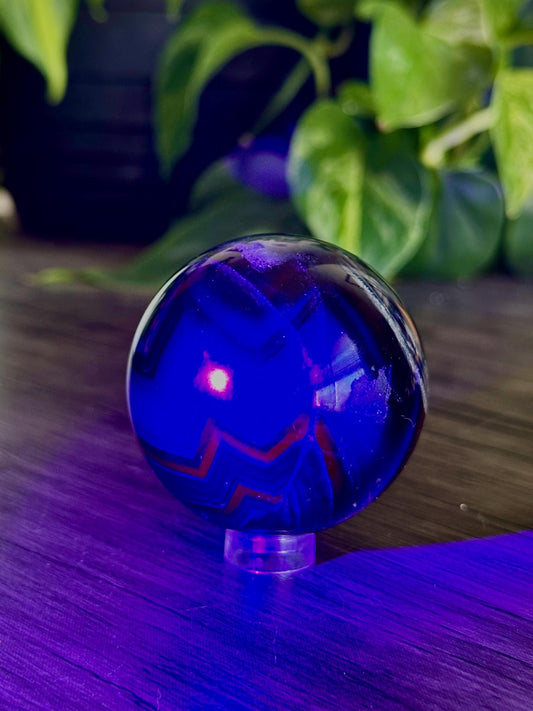 Black Rose Fluorite (UV Reactive)- Layered Awarness, Insight & Energetic Organization