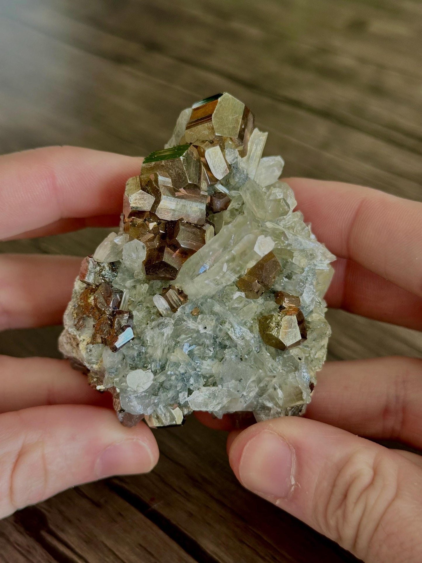 Pyrite & Quartz Cluster -BEAUTIFUL- Protection, Balance/ Amplification