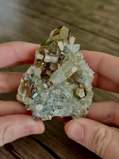 Pyrite & Quartz Cluster -BEAUTIFUL- Protection, Balance/ Amplification