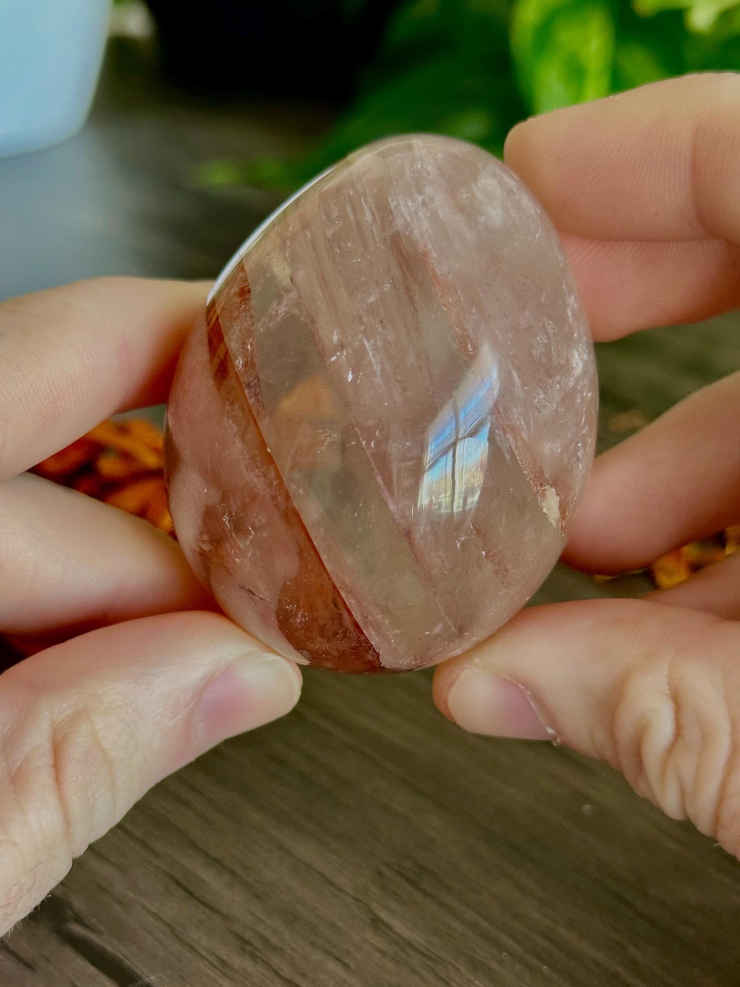 Fire Quartz Hematoid Egg for Transmutation, Protection & Grounding