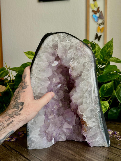 XL Amethyst Cathedral for Spiritual Grounding, Protection, & Intuition
