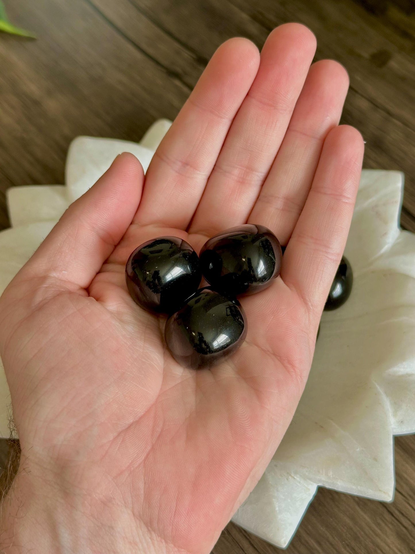 Black Obsidian Tumbles- Protection, Grounding & Shadow work