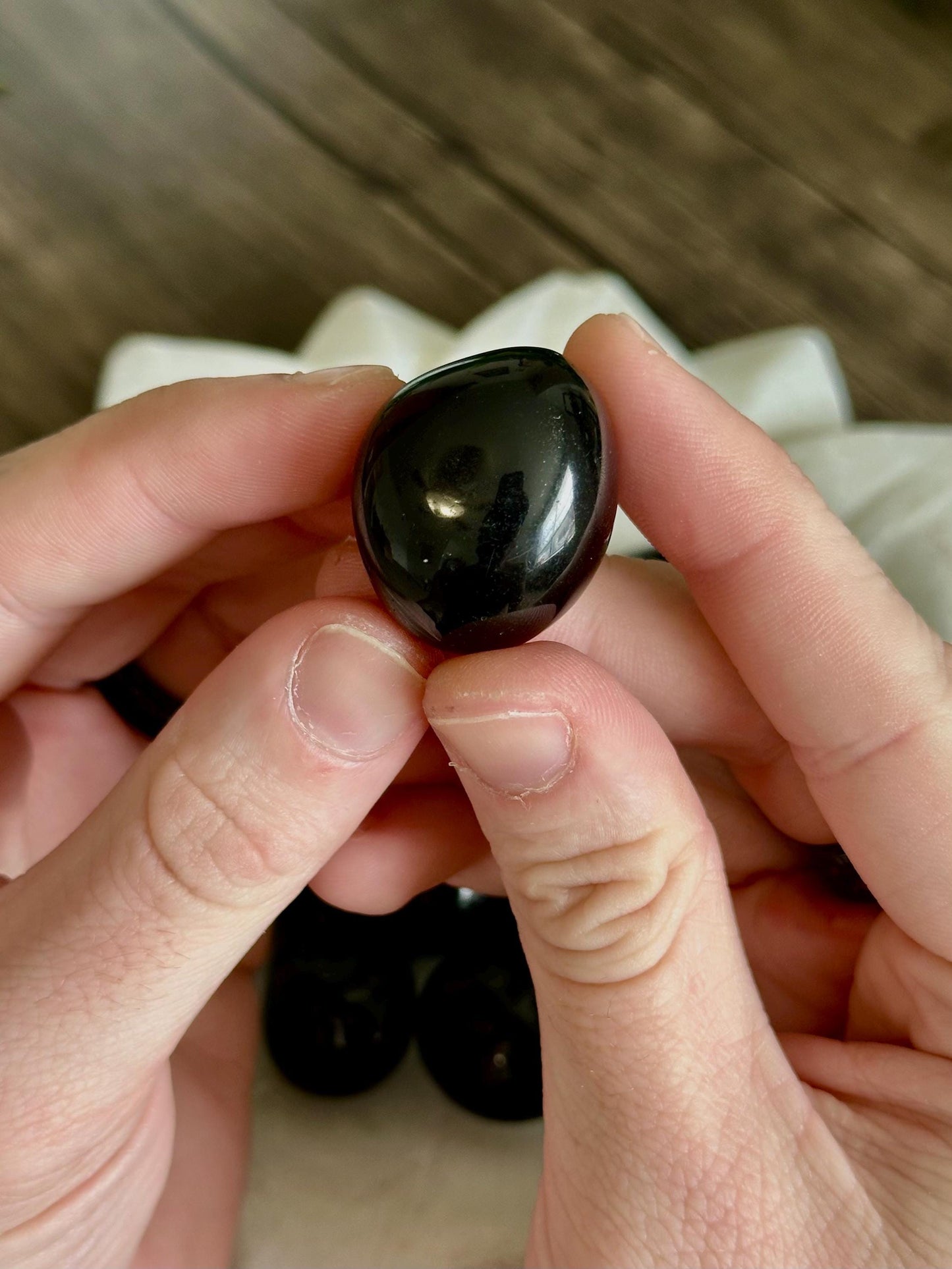 Black Obsidian Tumbles- Protection, Grounding & Shadow work