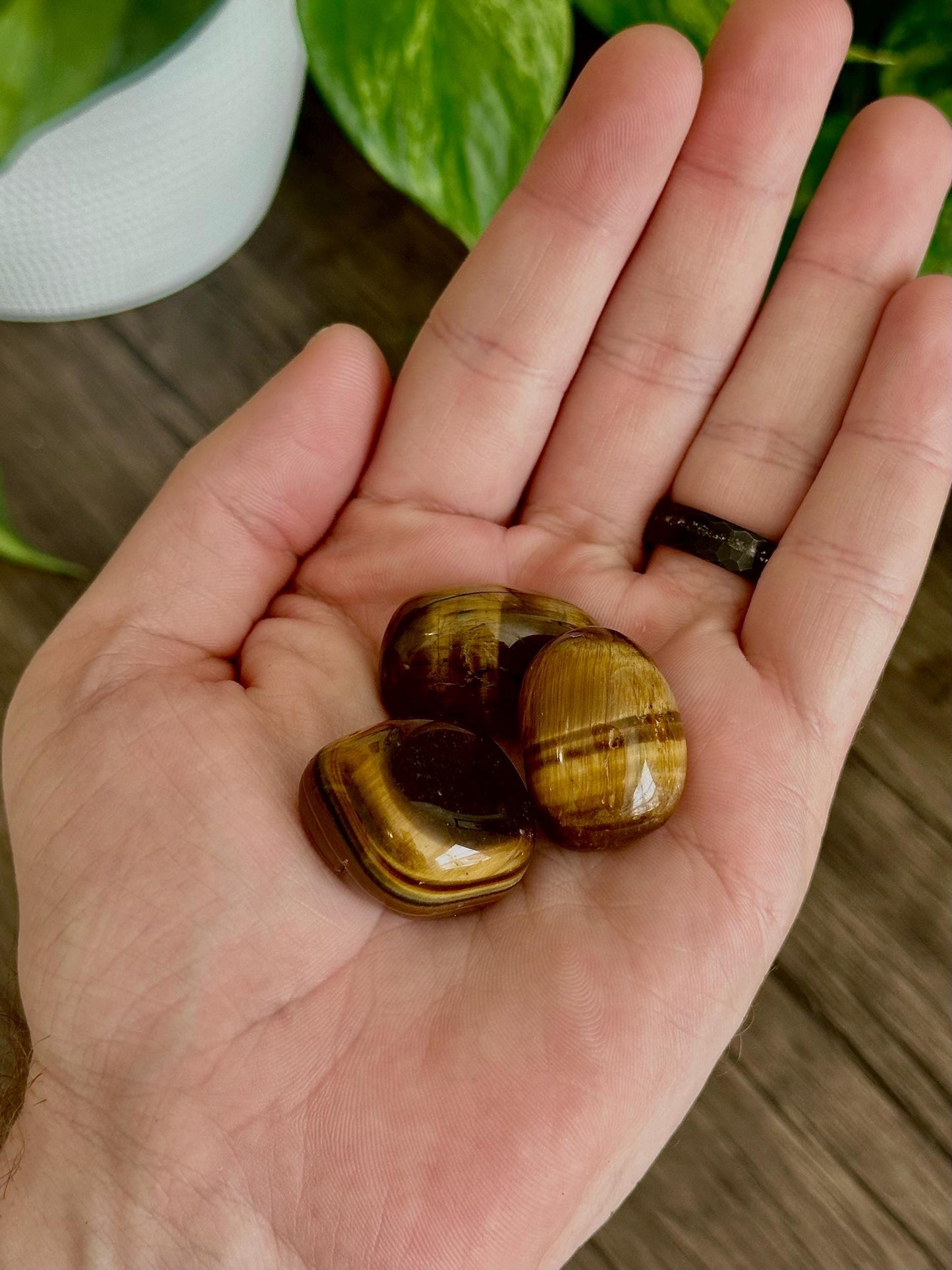 Tiger Eye Tumbles- Courage, Strength & Protection