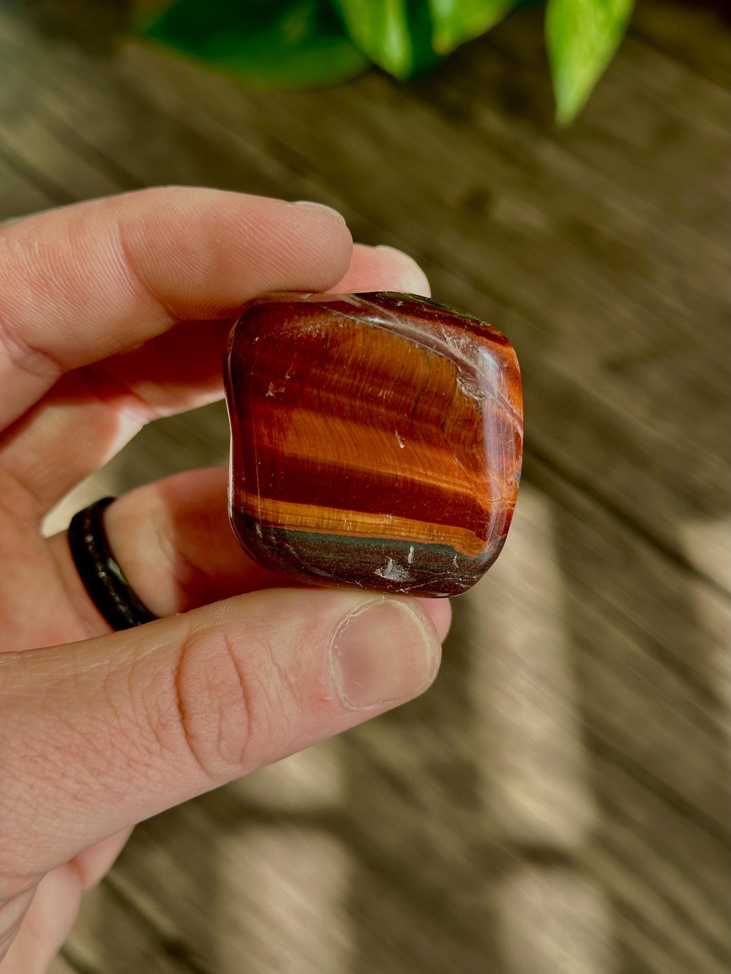 Red Tiger Eye Tumbles- Motivation, Strength & Action