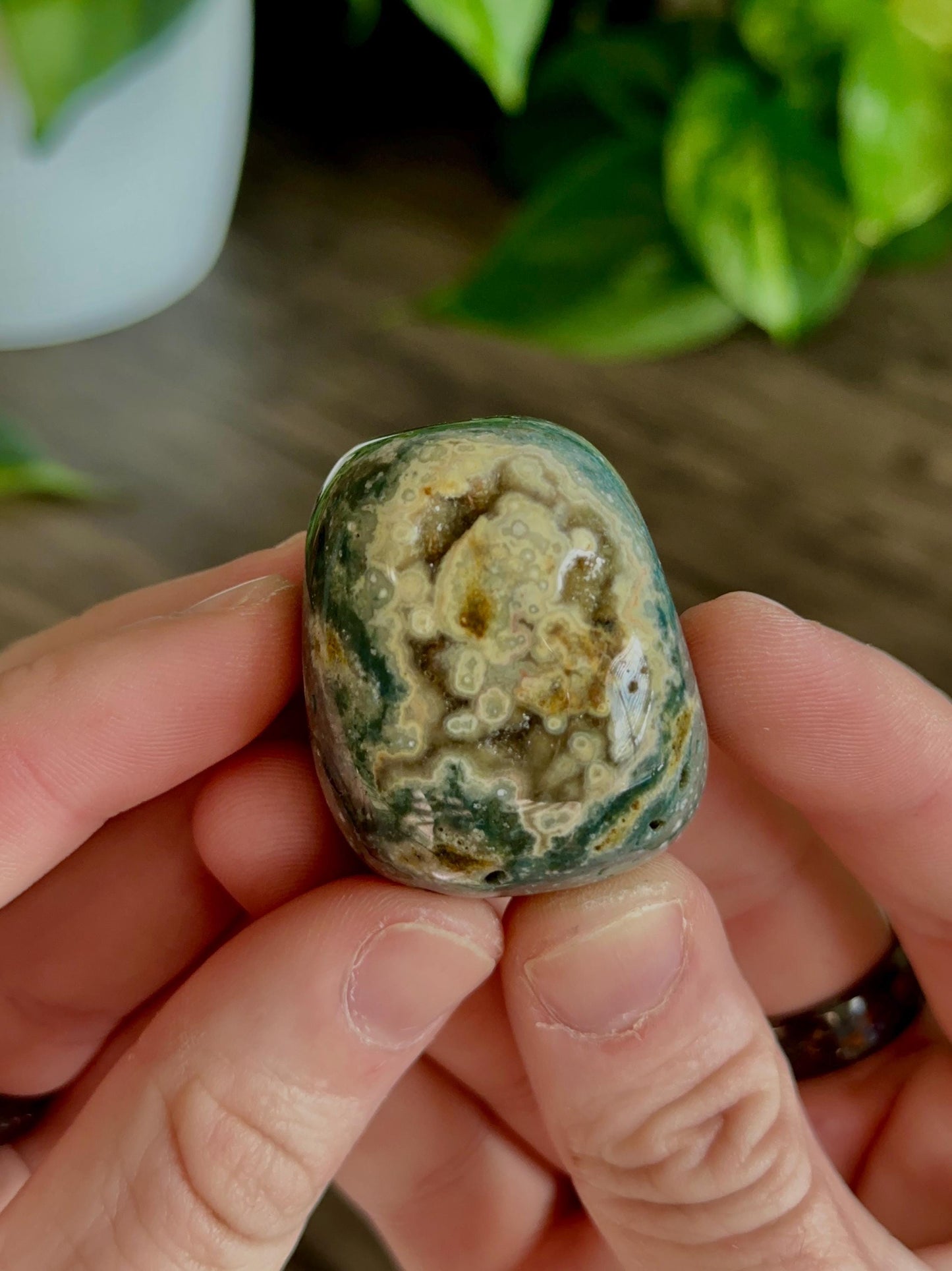 Ocean Jasper Tumbles- Emotional healing, Flow & Reflection